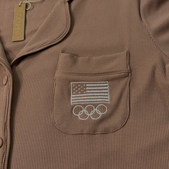 SKIMS Soft Lounge Sleep Set Team USA Sienna XS - Picture 8 of 13